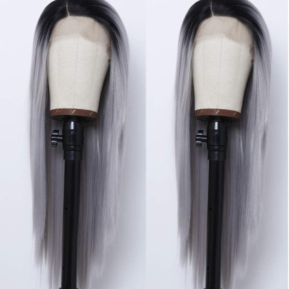 22inch Side Part Straight Lace Front Wigs